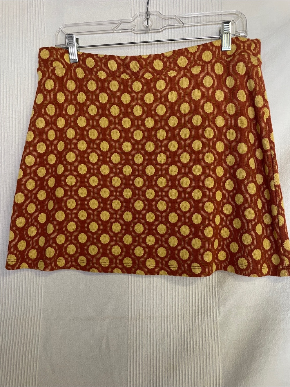Zara Retro Dot Knit Mini Skirt